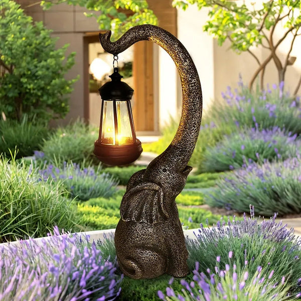 Retro Olifant Tuinlamp