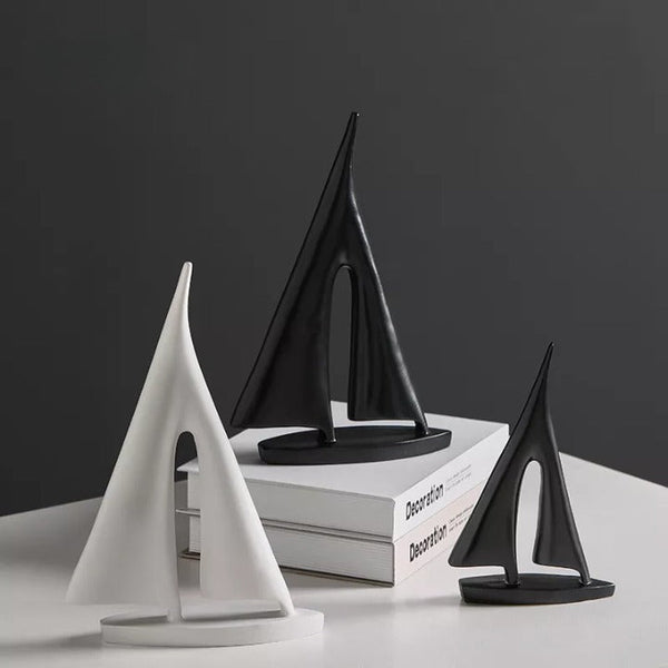 Maritieme Veerboot Zeilboot Sculptuur