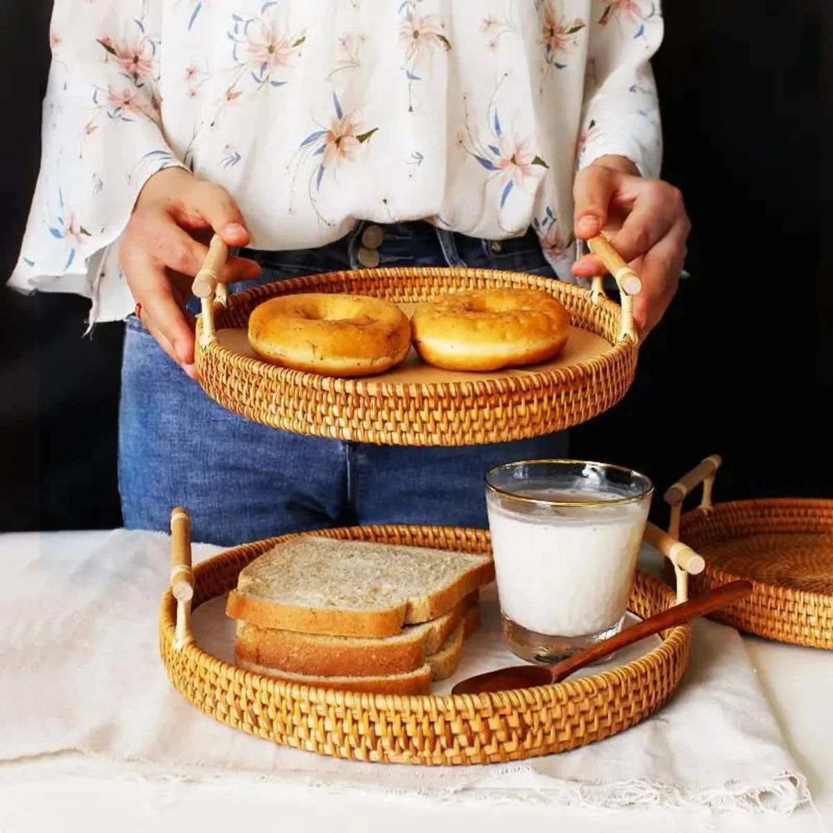 Handgemaakt Dienblad Rotan