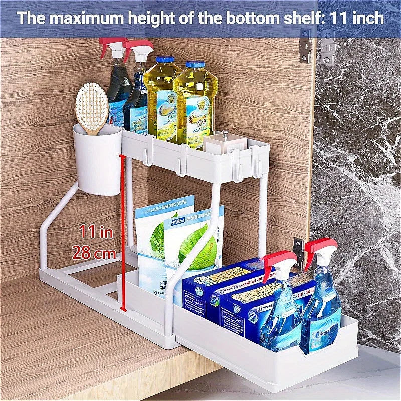 Multi-layer Pull-out Keuken- en Badkamer Organizer