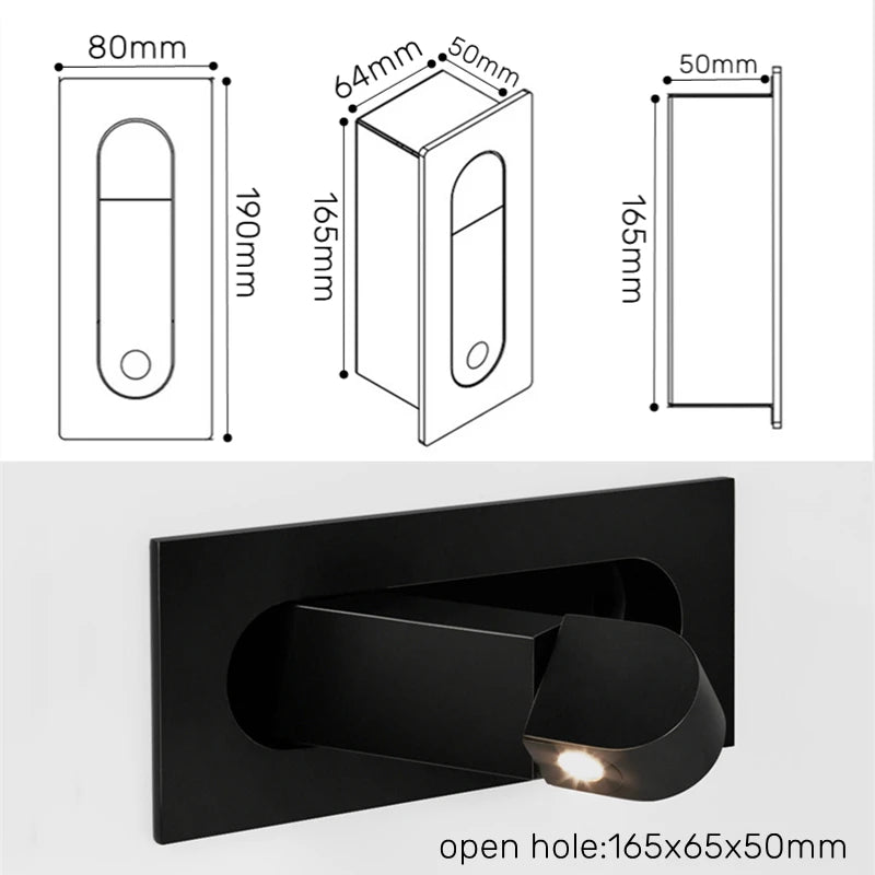Verstelbare Nordic LED wandlamp - Compact & energiebesparend
