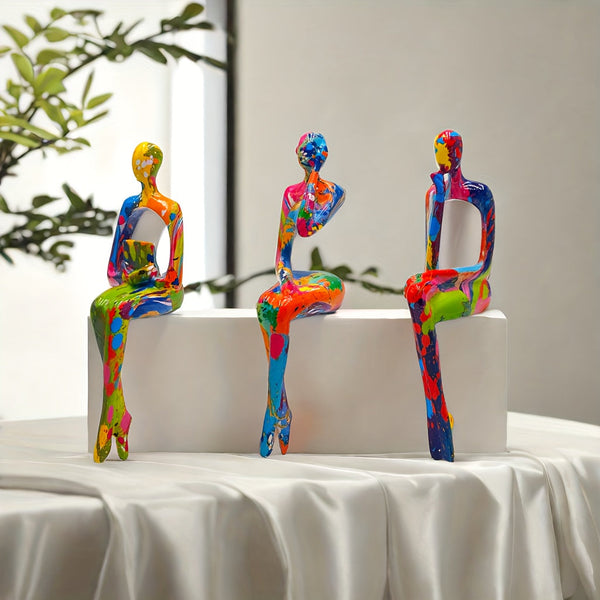 Kleurige Kunstbeelden Set
