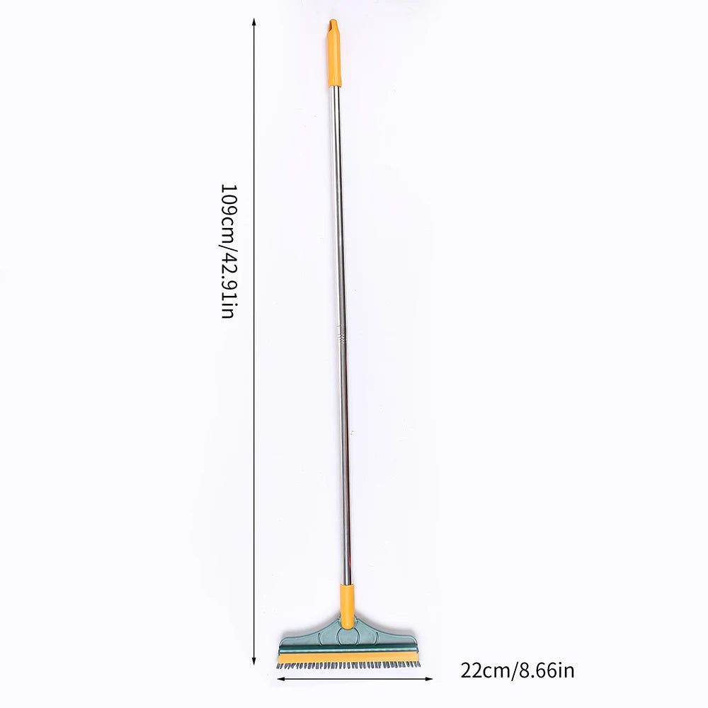 2 In 1 Vloerborstel Met Lange Steel