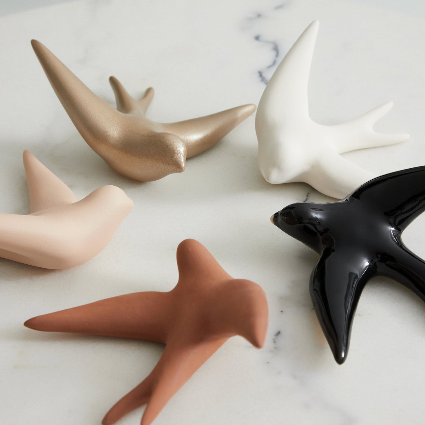 Keramische Duif Vogel Muurhanger