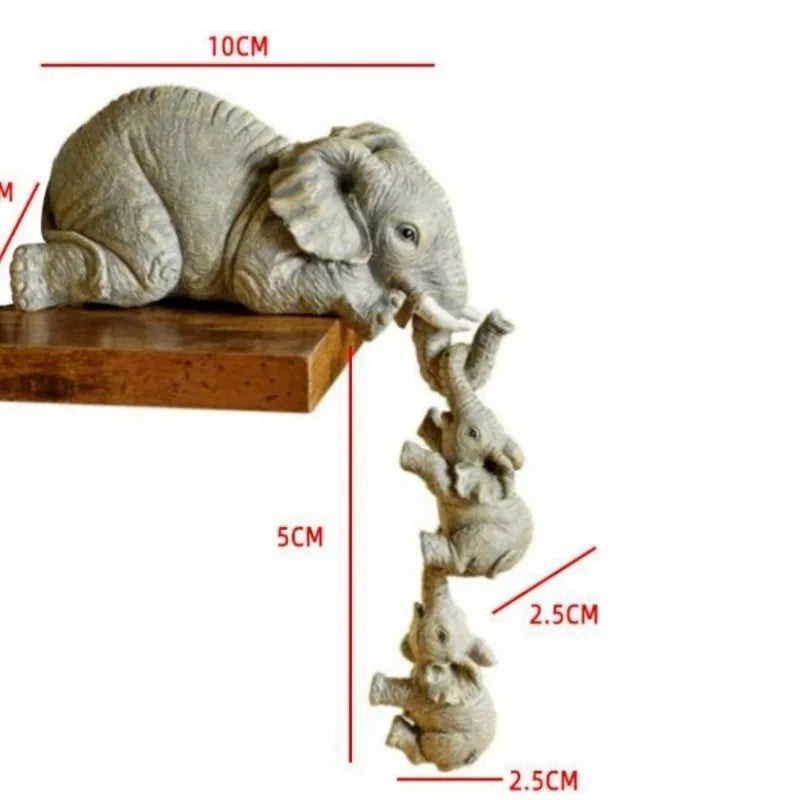 Olifant Knuffel Mini Beeldjes Set