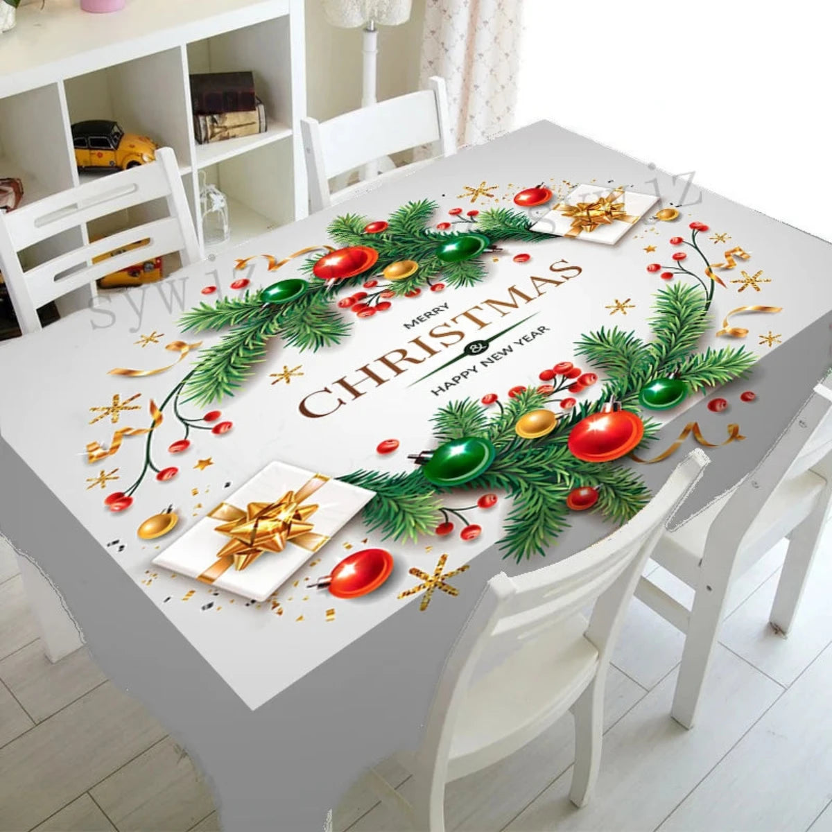 Kersttafelkleed Merry Waterdicht