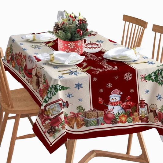 Kersttafelkleed Merry Waterdicht