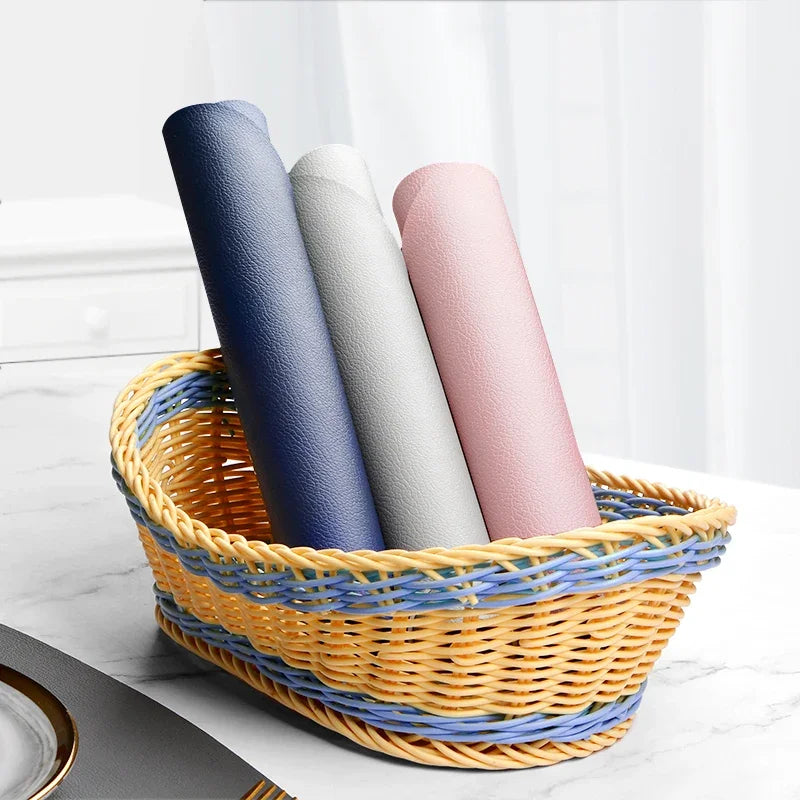 PU lederen tafelmatten en onderzetters waterproof anti-slip