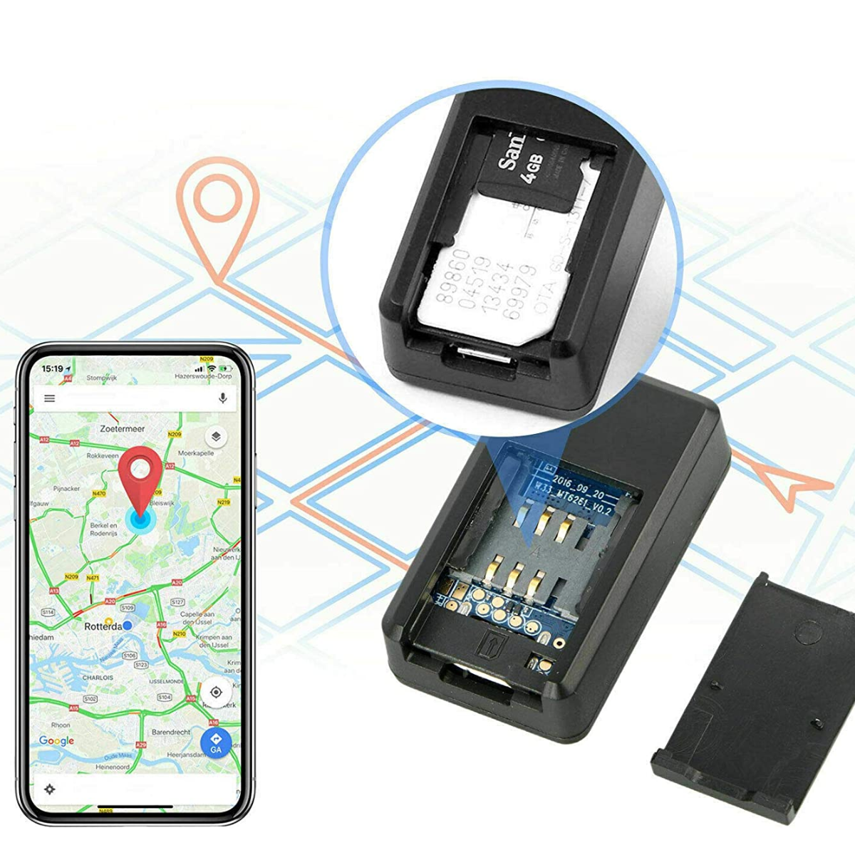 Waterdicht GPS-tracker Lot