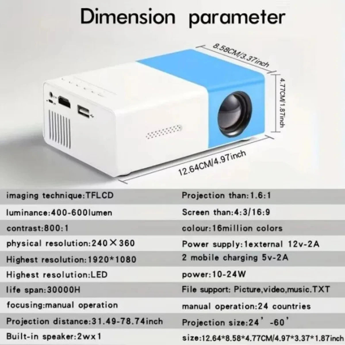 Draagbare Projector Maxen