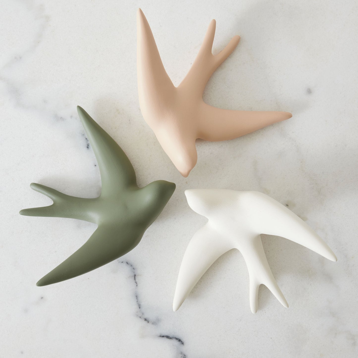 Keramische Duif Vogel Muurhanger