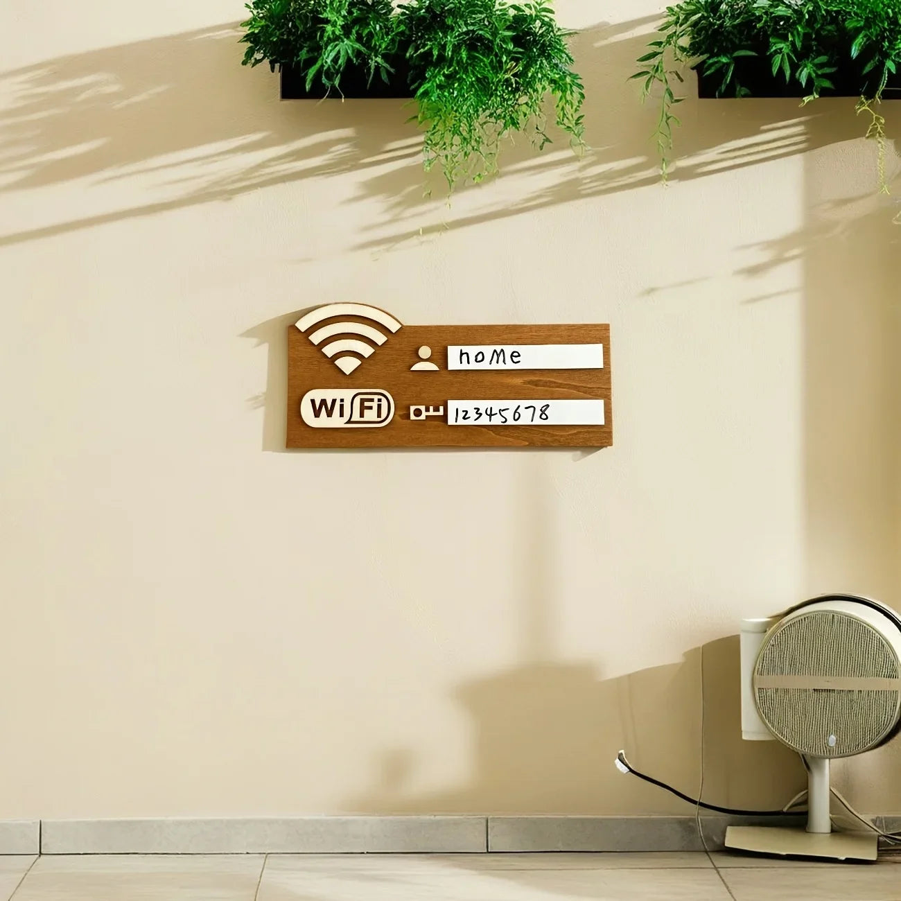 Rustiek Houten WiFi Wachtwoord Bord