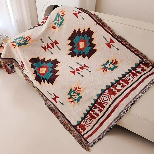 Boho Dekentje met Franjes