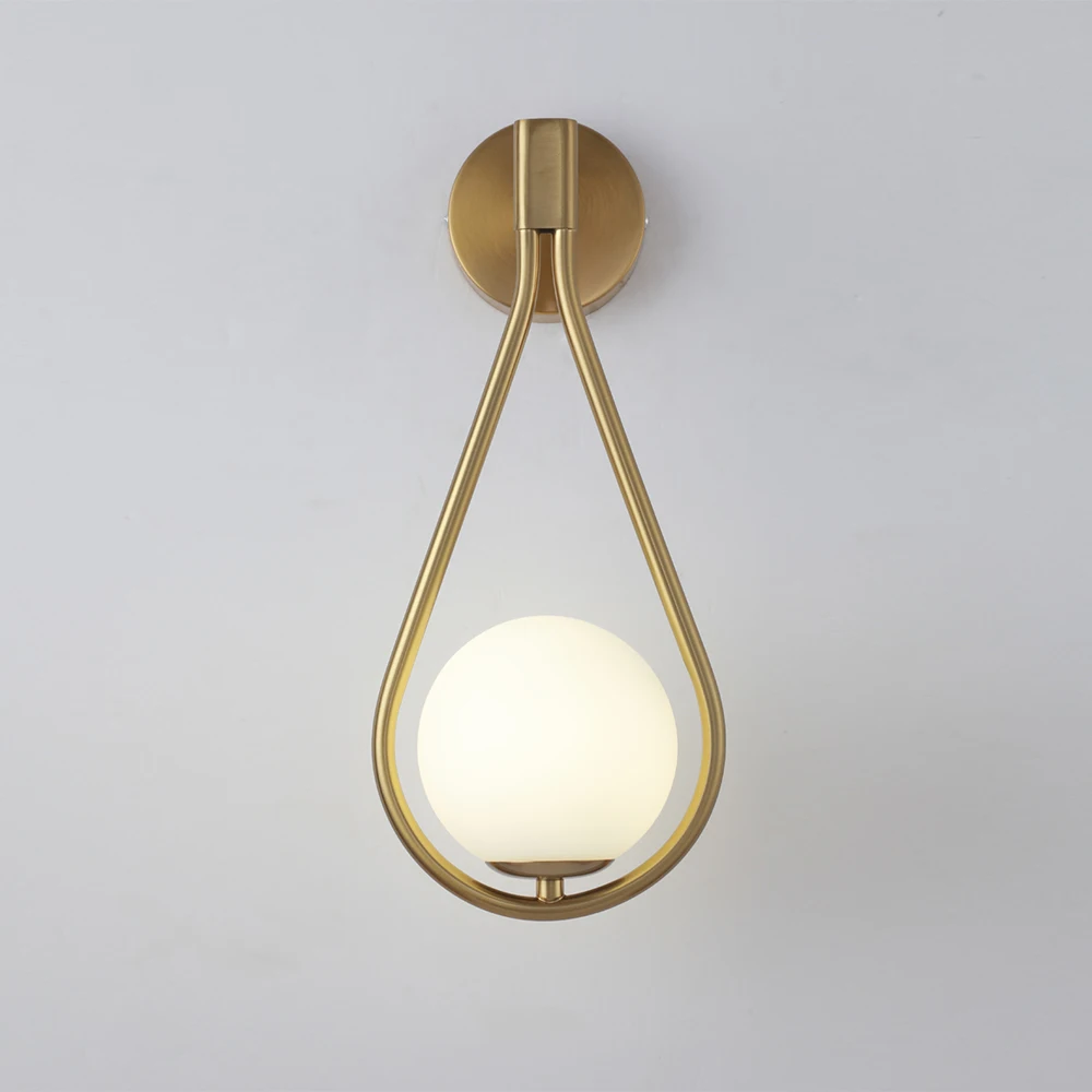 Druppelregen Droplet glazen bol LED wandlamp