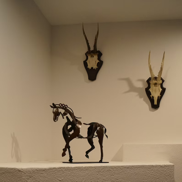 Rustieke Paarden Beeldje Lamp