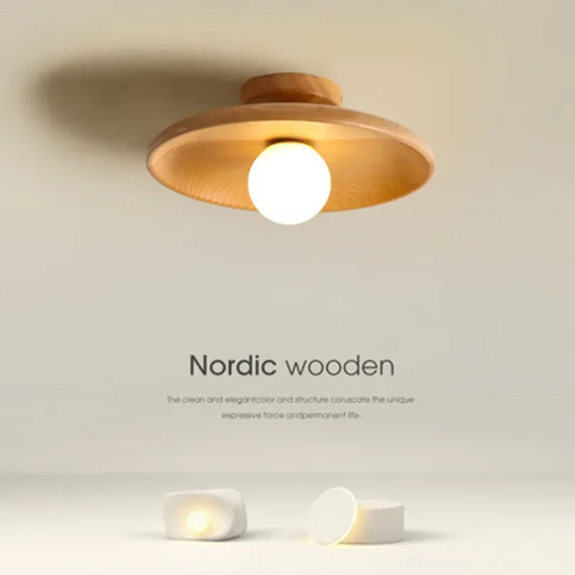 Houten Plafondlamp