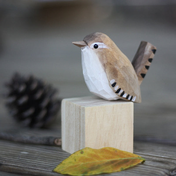 Charmante Houten Vogelfiguren