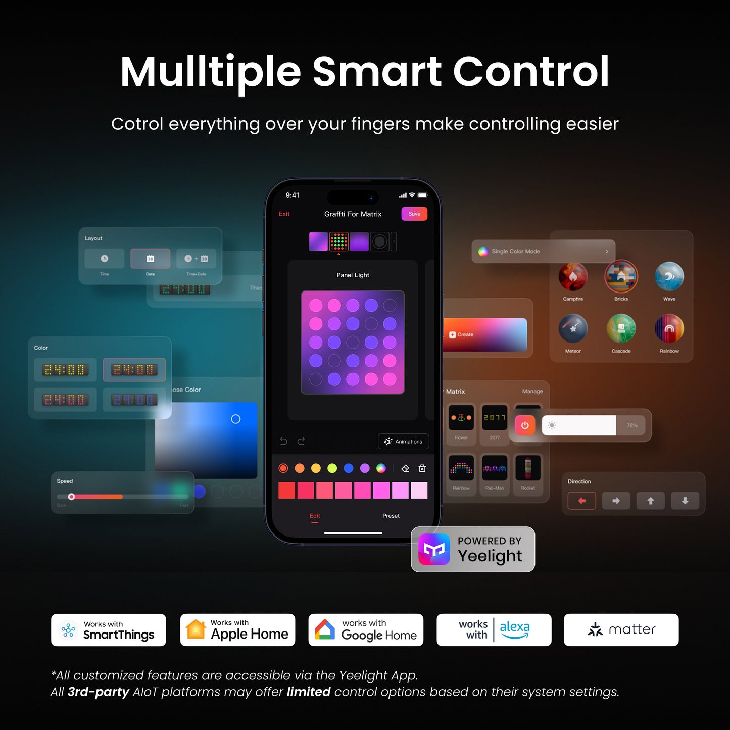 RGB Kubus Slimme Lamp Aanpasbare Tafellamp