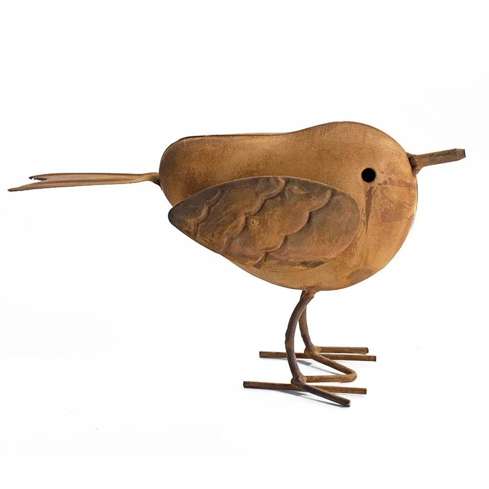 Novel Robin Bird Resin Beeld