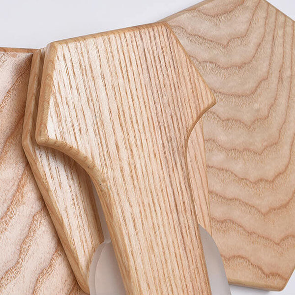 Houten Olifant Wandlamp