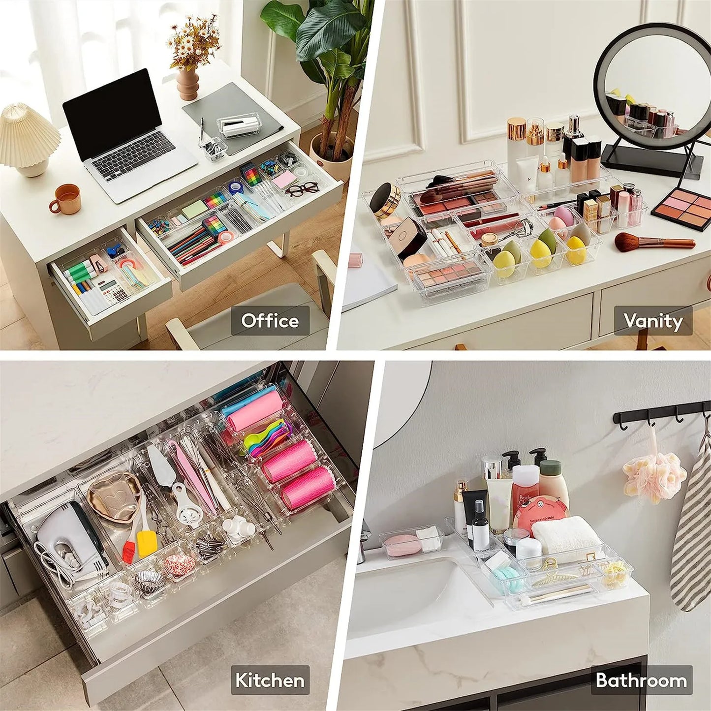 Transparent drawer dividers Sas