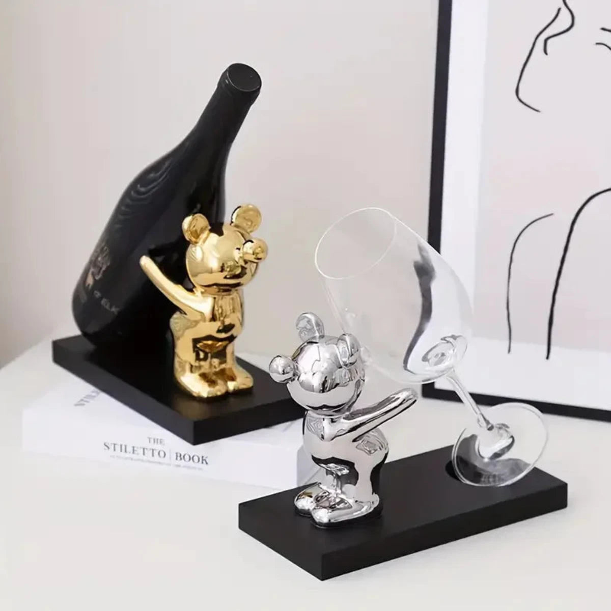 Keramisch Wijnrek Bear