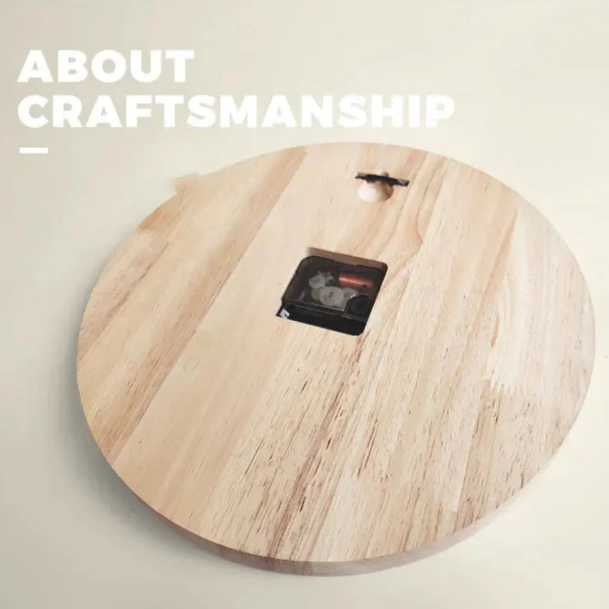 Massief hout Wandklok Jade