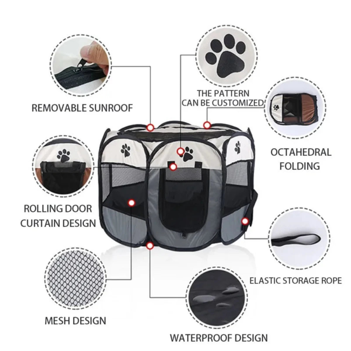 Gemakkelijk op te zetten Huisdieren Tent