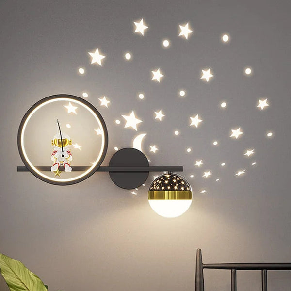 LED Star Astronaut Kinderwandlamp
