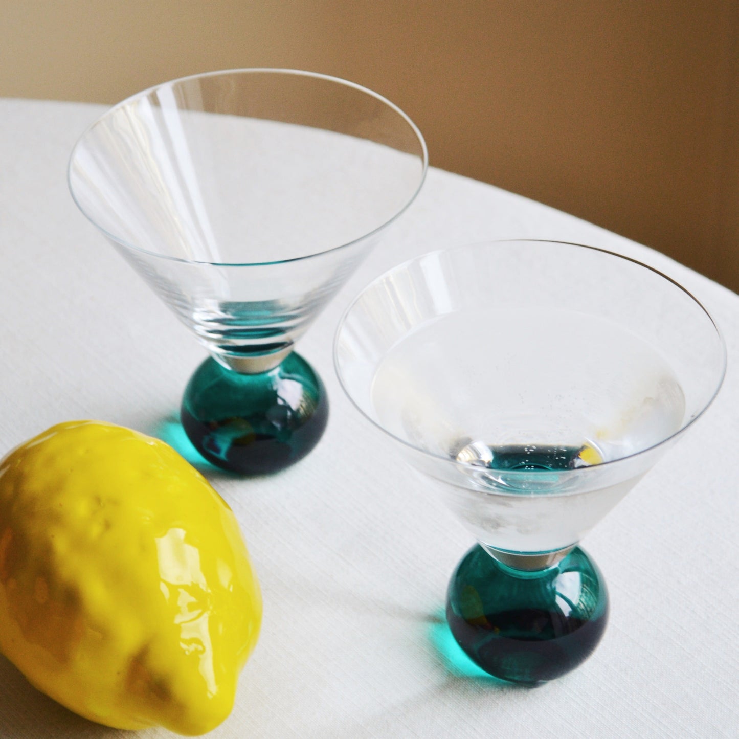 Set van Twee Cocktailglazen - Groen