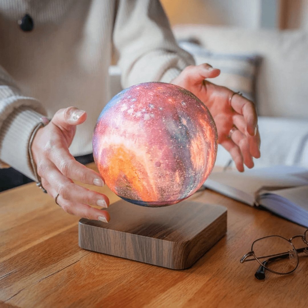 Levitating Galaxy Moon Lamp