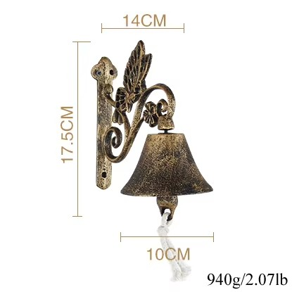 Europese Vintage Gietijzeren Deurbel
