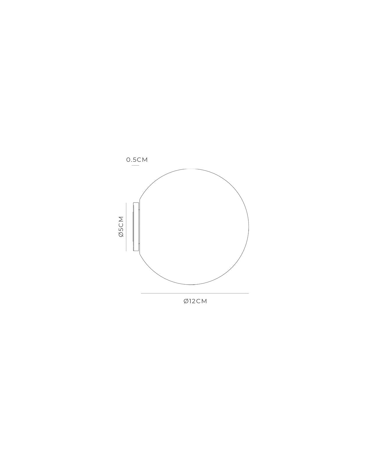Minimalistische Sphere Wandlamp