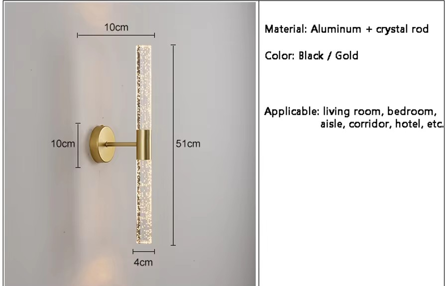 Bubble LED Wandlamp met dubbele kop