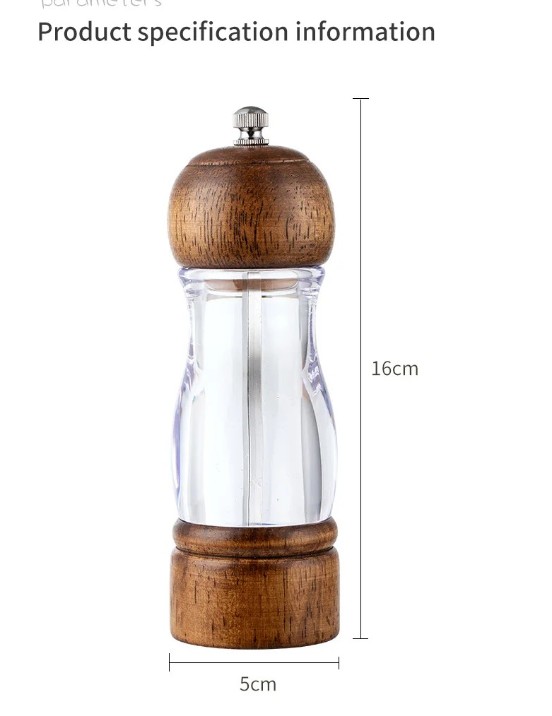 Houten Peper- en Zoutmolen Set