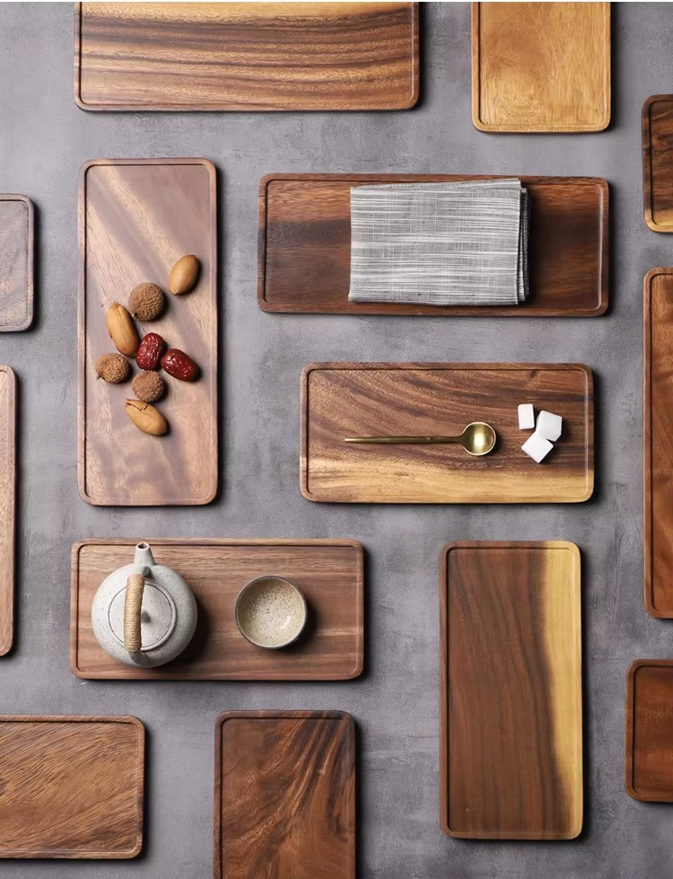 Rechthoekig Houten Serving Dienblad