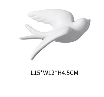 Keramische Duif Vogel Muurhanger