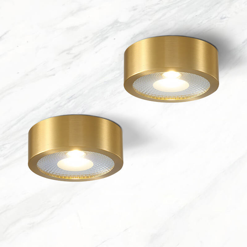 Nordic Light Luxe Volledig Koper Ultra-dunne LED Plafondlamp