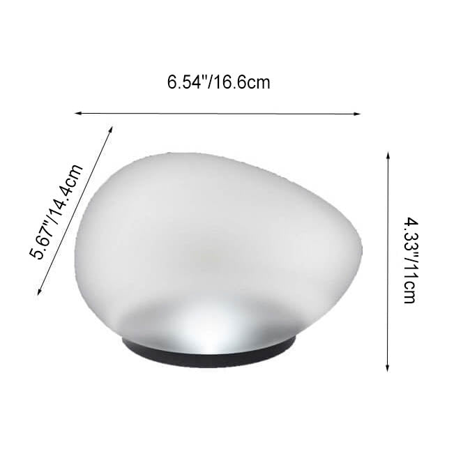 Zonne Pebble ABS Gestraald Glas LED Buitenlandschap Verlichting