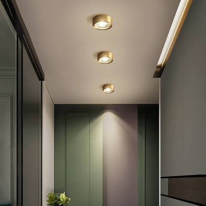 Nordic Light Luxe Volledig Koper Ultra-dunne LED Plafondlamp