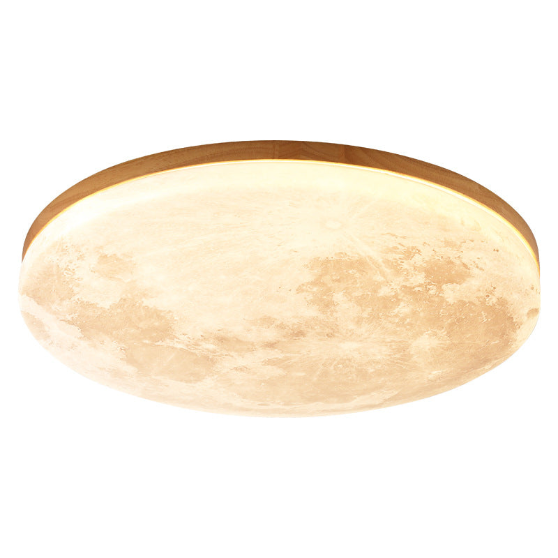 Nordic Minimalistische Maan Ronde PVC LED Plafondlamp