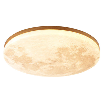 Nordic Minimalistische Maan Ronde PVC LED Plafondlamp