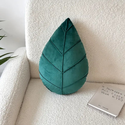 Verdant Leaf Throw Pillow
