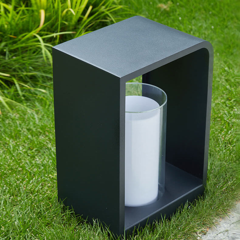 Moderne Minimalistische Vierkante Lijst RVS Acryl LED Waterdichte Tuinverlichting Voor Buiten Patio