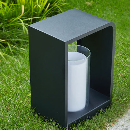 Moderne Minimalistische Vierkante Lijst RVS Acryl LED Waterdichte Tuinverlichting Voor Buiten Patio