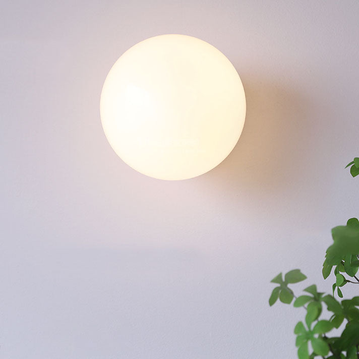 Moderne Vintage Minimalistische IJzer Glas Ronde Kop 1-Licht Wandlamp