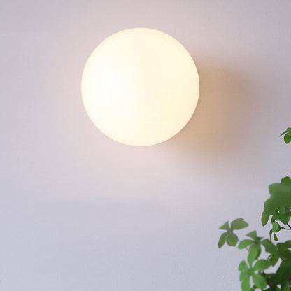 Moderne Vintage Minimalistische IJzer Glas Ronde Kop 1-Licht Wandlamp