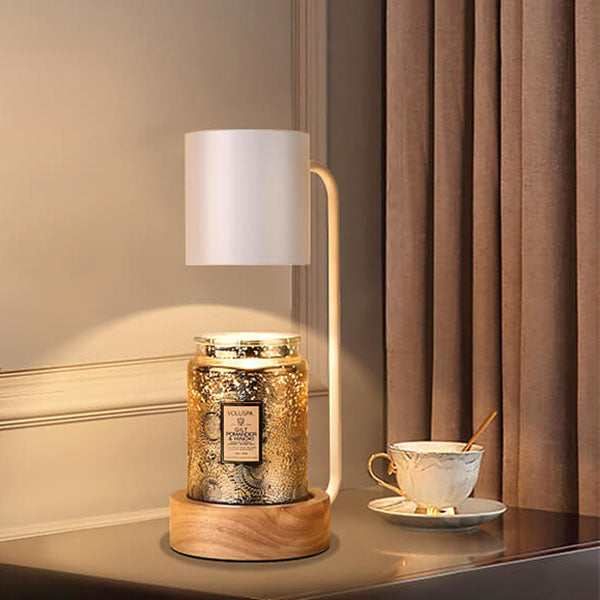 Japanse Minimalistische Houten Timing Dimmende 1-Lichts Smeltende Was Tafel Lamp
