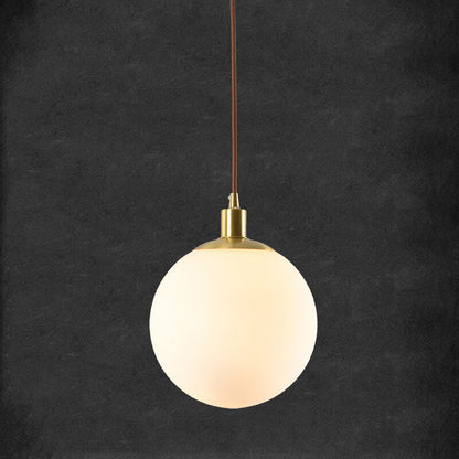 Noordse Minimalistische Witte Bol 1-Lichts Hanglamp