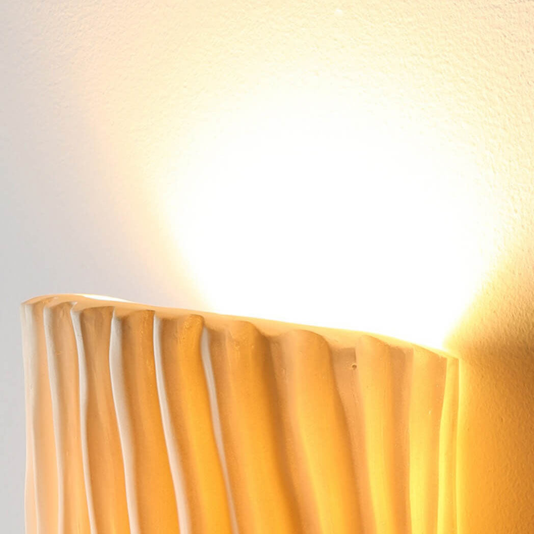 Nordic Creatieve Hars Gestreepte Halve Cilinder 2-Licht Wandlamp